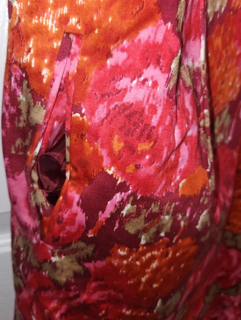 Michael Kors Women's Floral  Print Sleeveless  Dress Red Pink Sz 10P